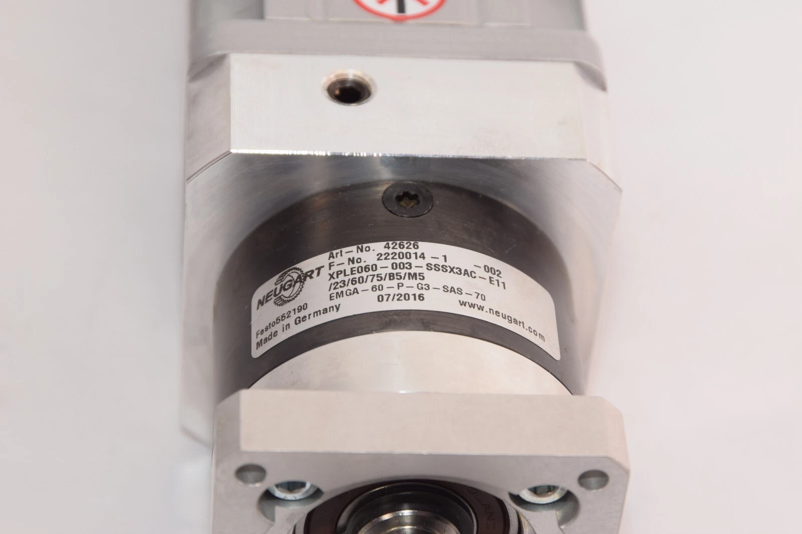 Used FESTO EMMS-AS-70-M-HS-RS Servo Motor With 42626 Gearhead