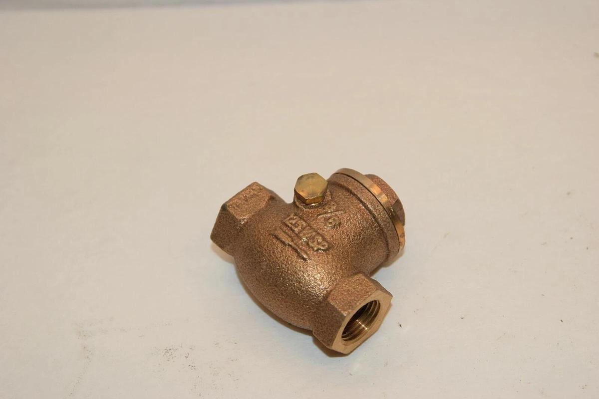 (NEW) WEBSTONE R07-SEC07-D02 WEB-03 3/8" Brass Swing Check Valve