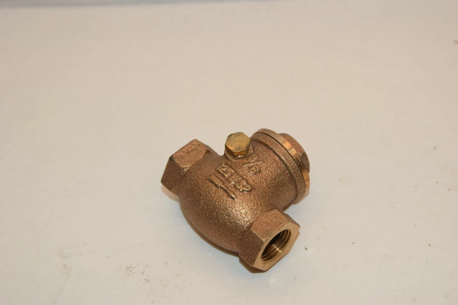 (NEW) WEBSTONE R07-SEC07-D02 WEB-03 3/8" Brass Swing Check Valve