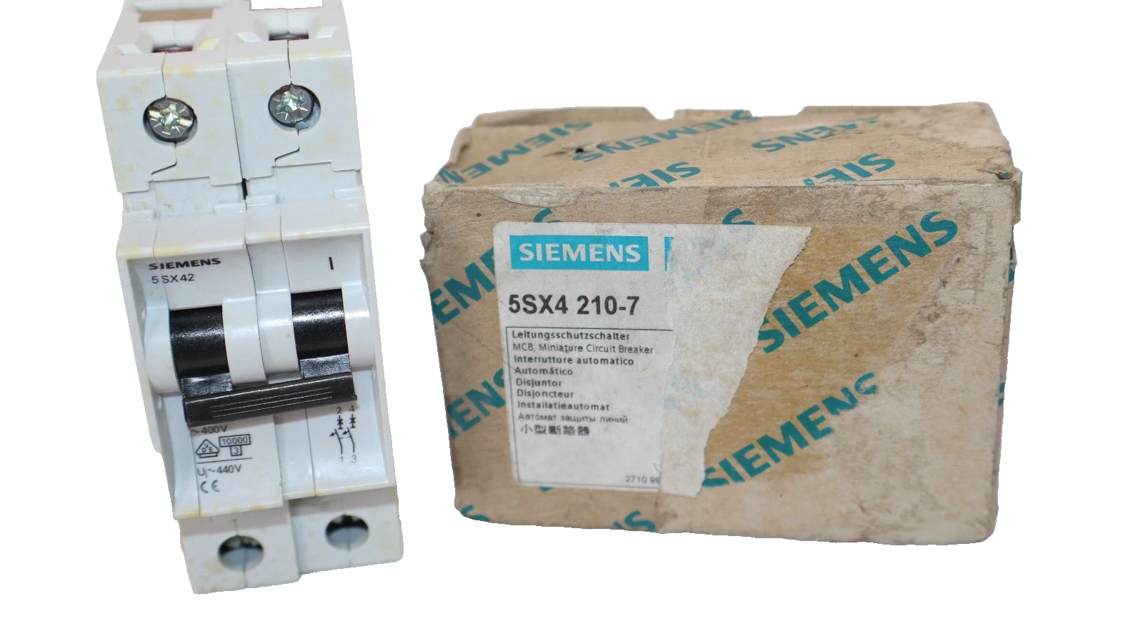 Siemens Miniature Circuit Breaker 5SX4 210-7 5Sx42 C10 5SX4210-7 400v (New)