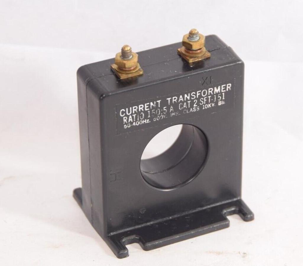 Used TROTT ELECTRONICS 2 SFT-151 Ratio 150:5A Current Transformer