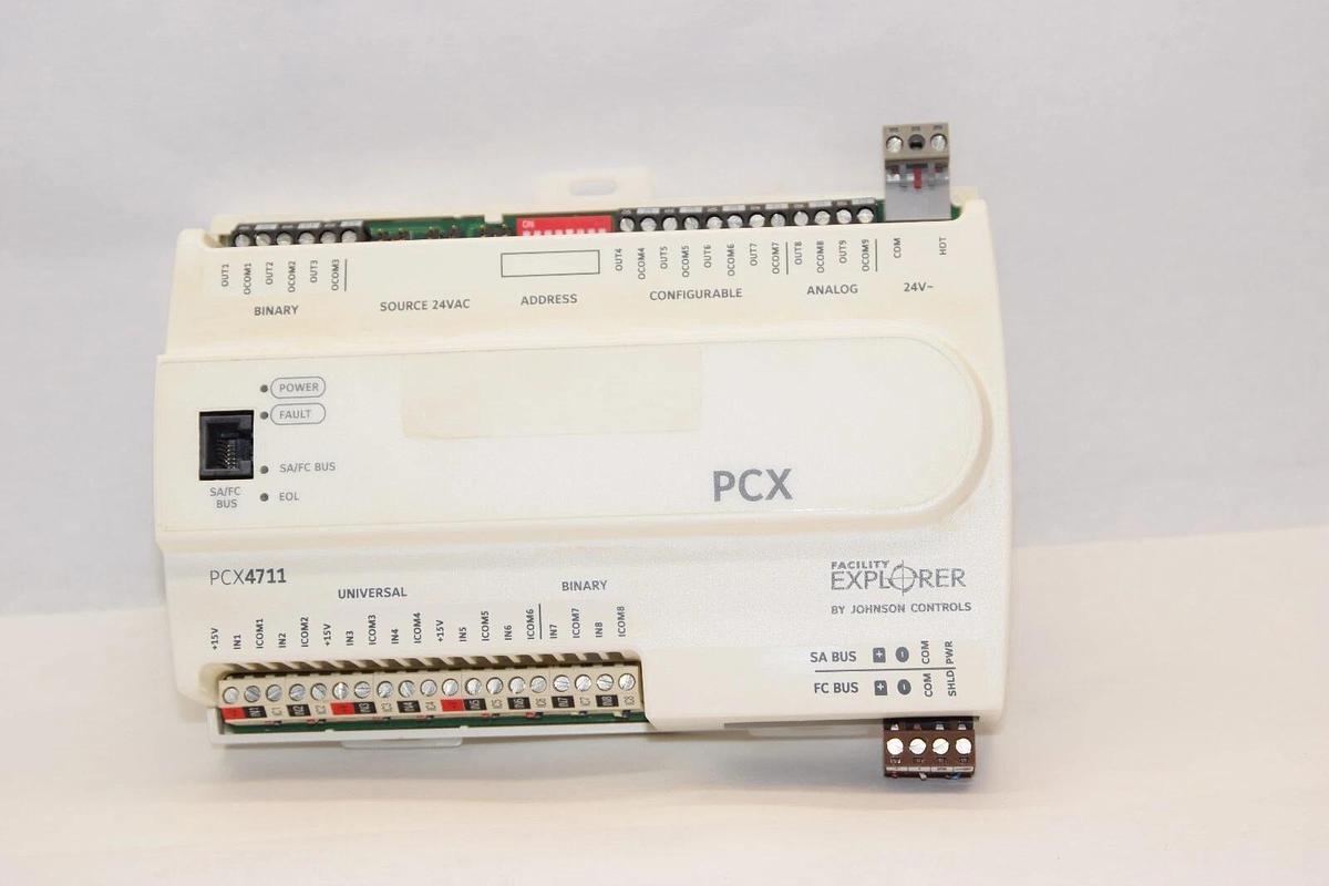 Used JOHNSON CONTROLS FX-PCX4711-0 Rev V Ver. 6.2 PCX4711 Prog. Expansion Controller