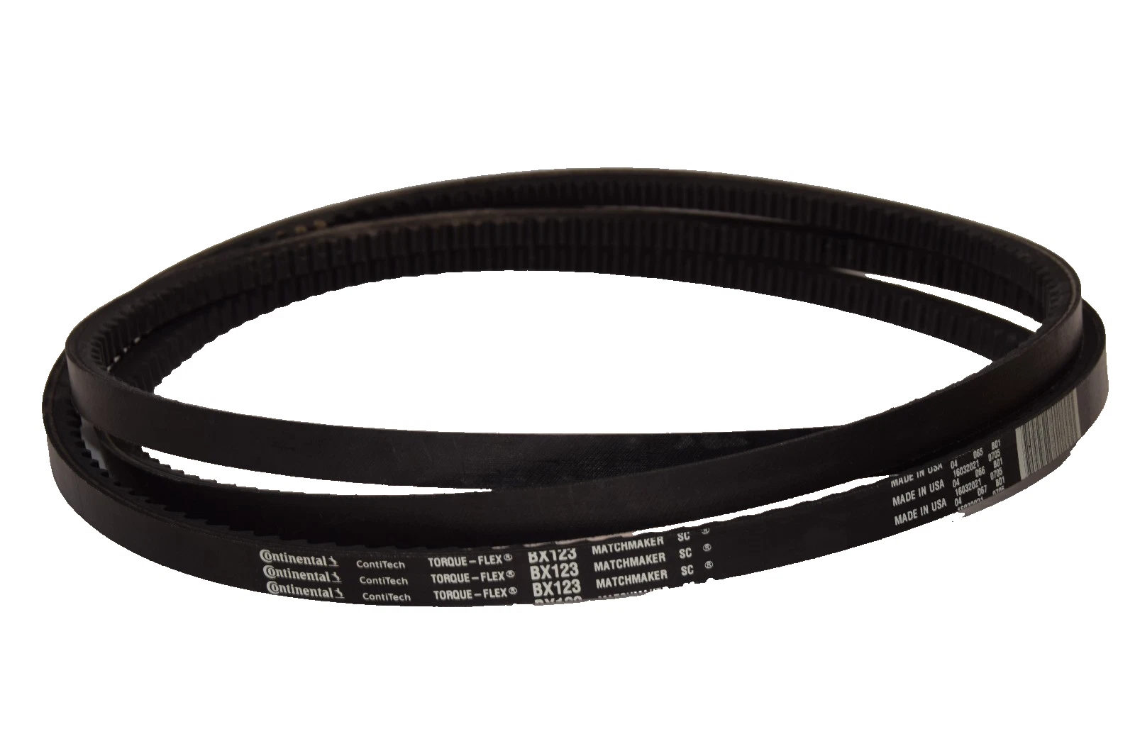 Continental Cogged Belt V-Belt BX123 Torque-Flex Matchmaker USA (New)
