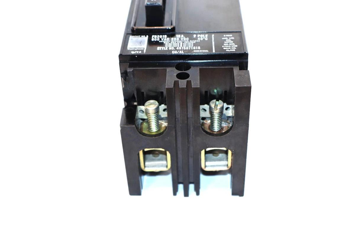 Westinghouse Circuit Breaker EB2015 15A 15 Amp 2P 2 pole (New - Chipped*)