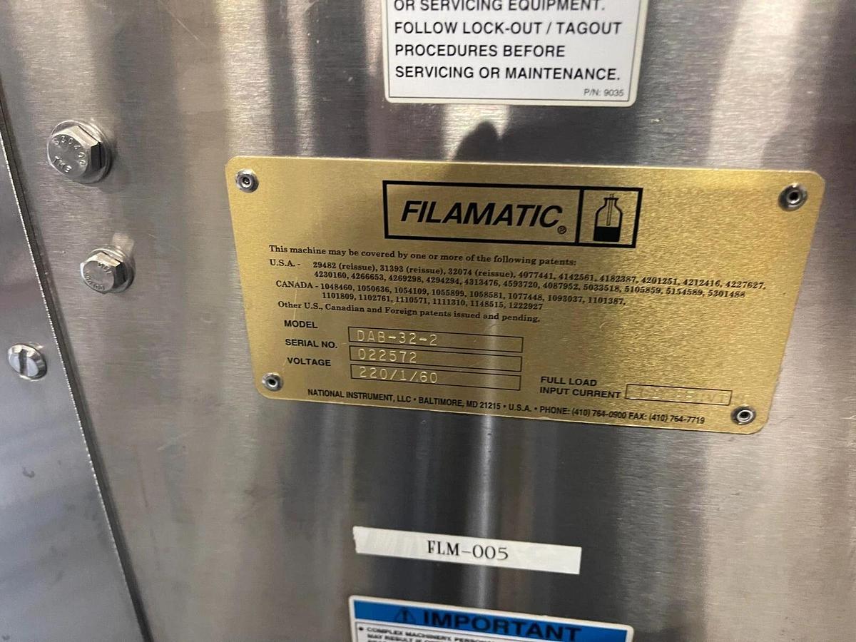 Used FilaMatic Heavy Duty Filling Machine DAB-32-2 upgraded: 4 piston pump DAB-32-4