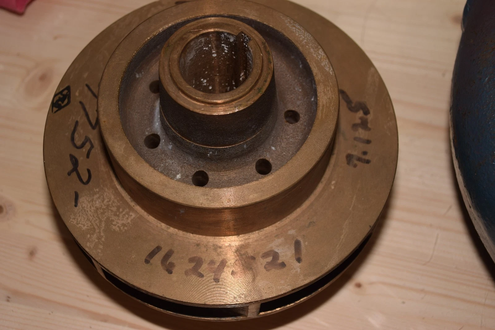 Goulds Industrial Brass Bronze Pump Impeller 1752 1624521 7.125 88680957-3