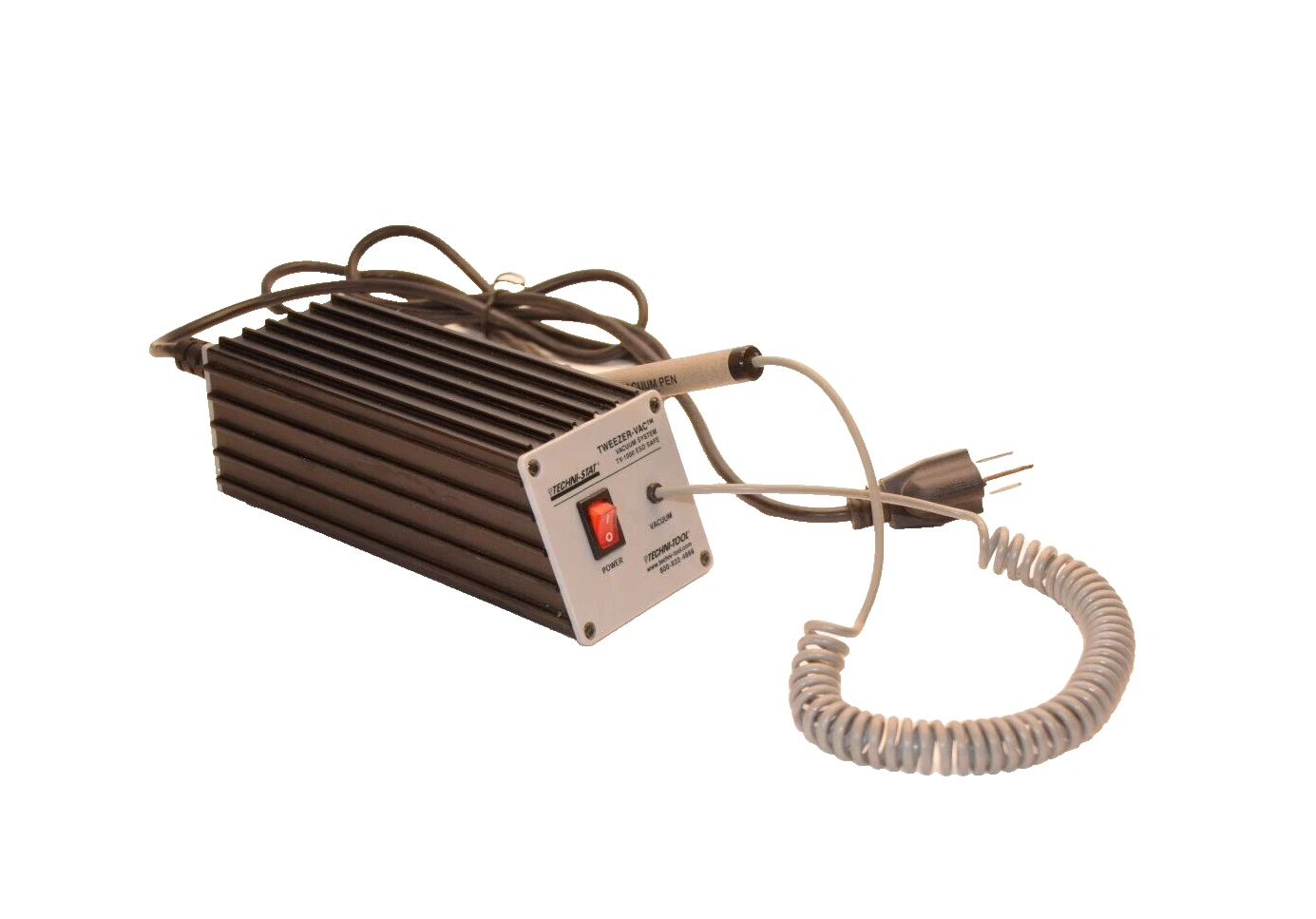 Used Techni-Tool TECHNI-STAT Tweezer-Vac TV-1000 ESD Safe 110V Vacuum System