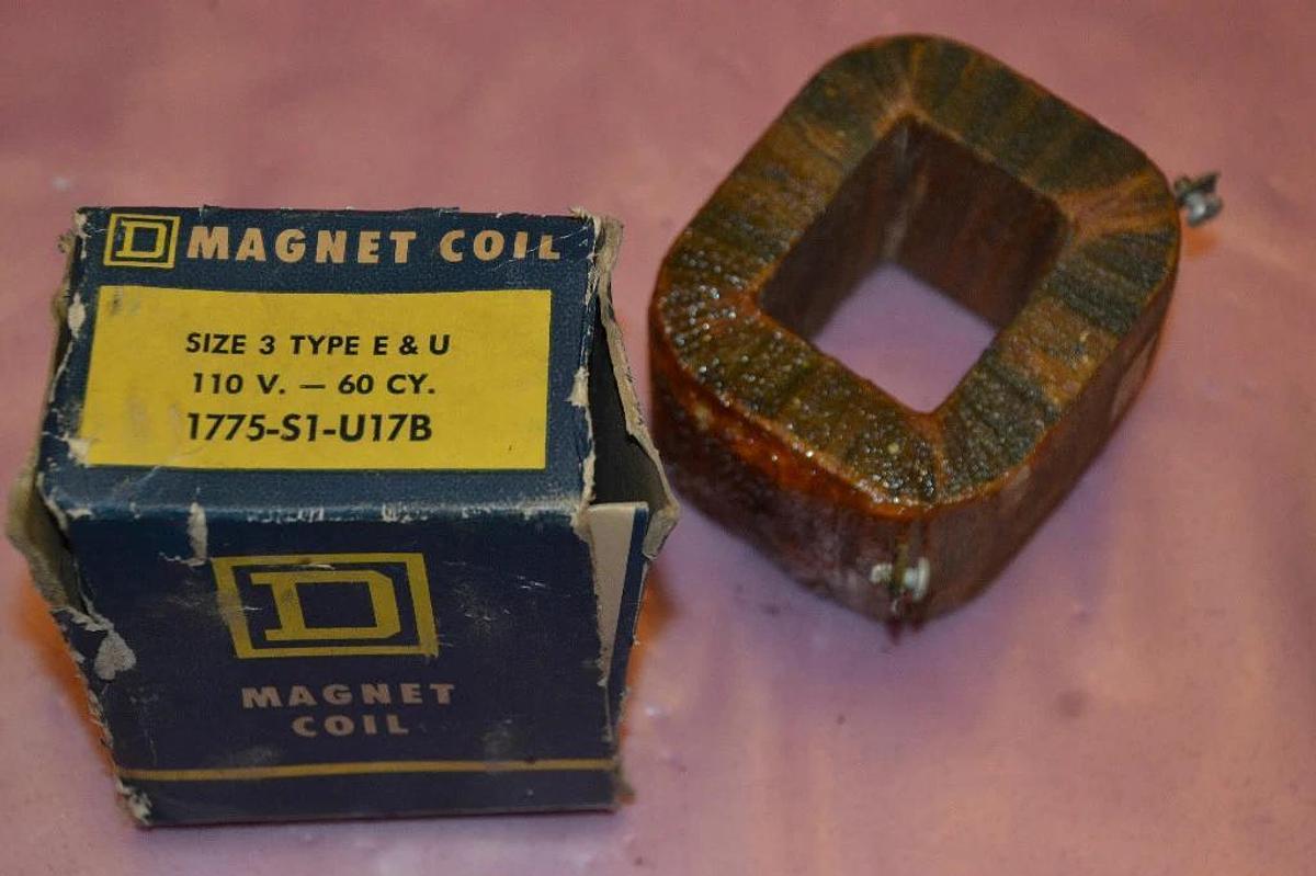 Used SQUARE D COIL 1775-S1-U17B 1775S1U17B  110V 60 CY