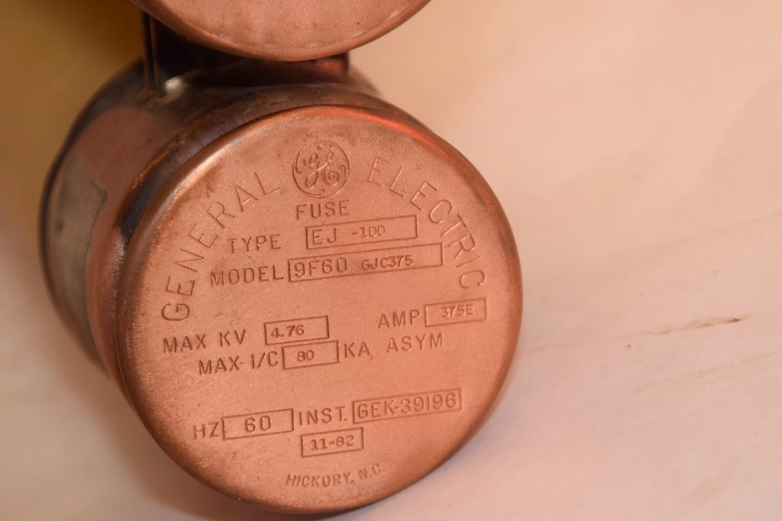 (NEW) GE GENRAL ELECTRIC EJ-1DD 9F60GJC375 4.76Kv Fuse