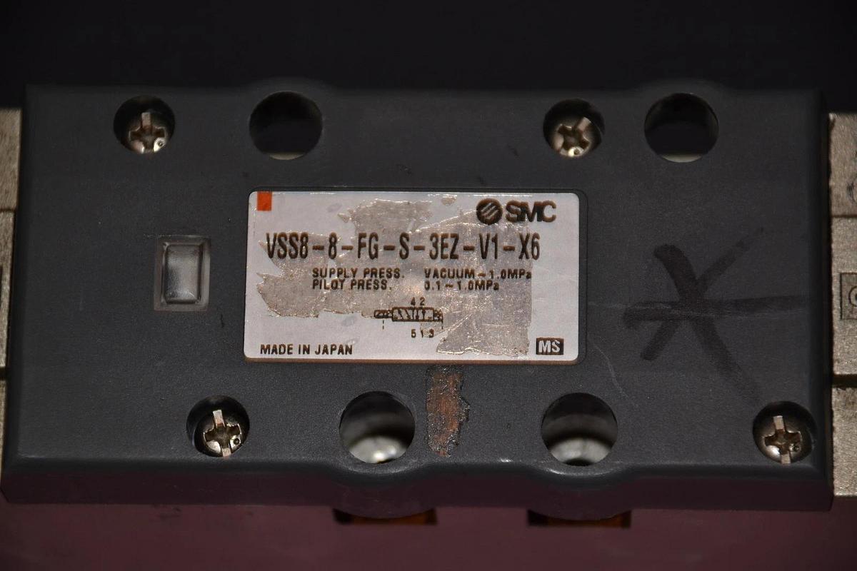 Used SMC VSS8-8-FG-S-3EZ-V1-X6 VSS88FGS3EZV1X6 VALVE