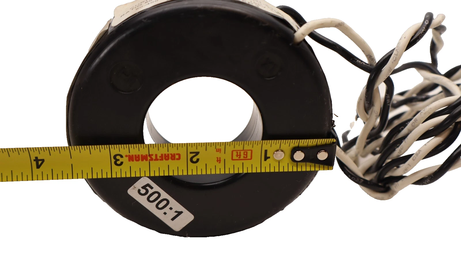 Used T.E. TE CONNECTIVITY 526625P3 5RL-501-1-TL96 500:1A 500:1 Current Transformer