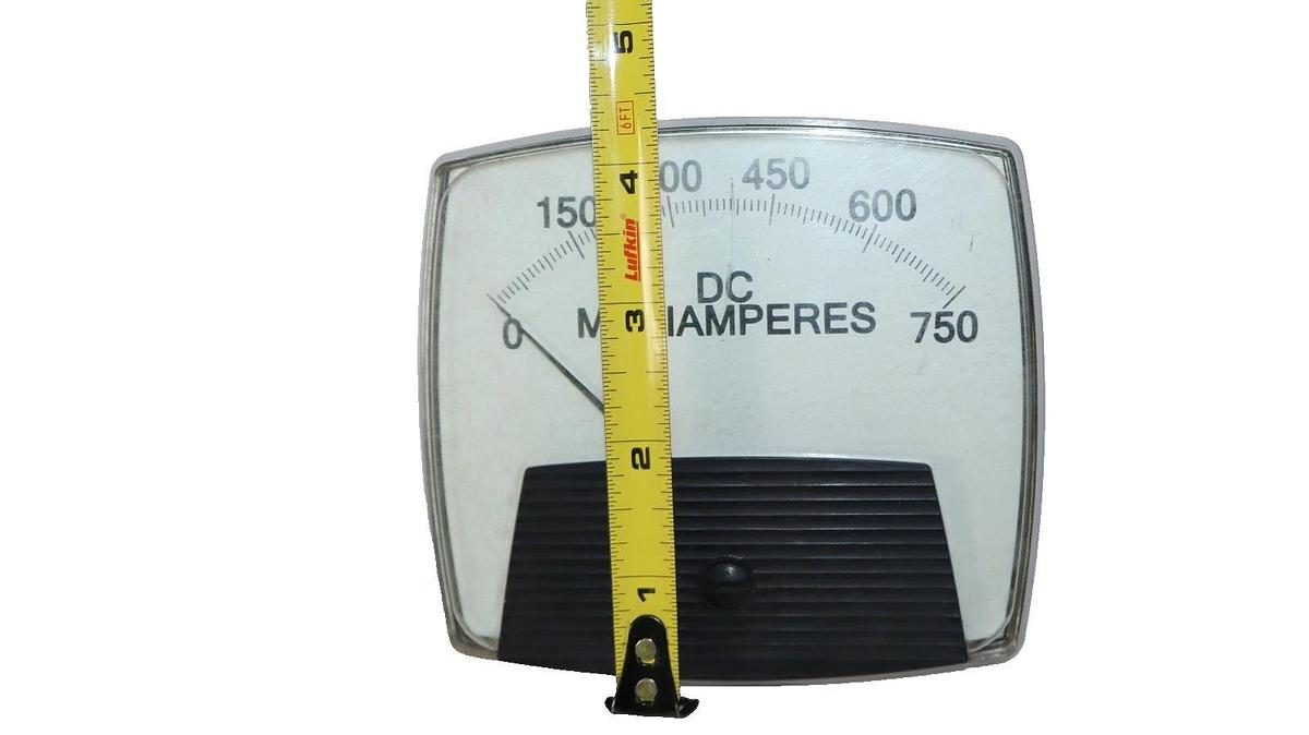 Used Yokogawa Panel Meter 0-750dc Milliamperes 250420NDXX , 250-420-NDXX , Vintage