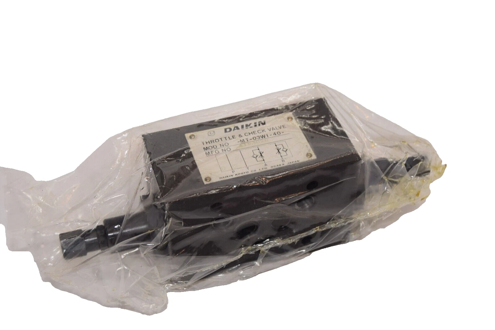 (NEW) DAIKIN MT-03WI-40 , MT03WI40 Throttle & Check Valve