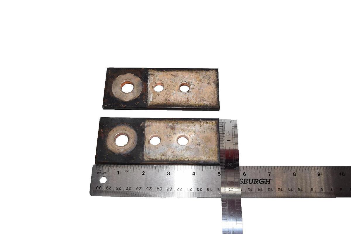 Used Buss Bar 5" x 2" x 1/4" Copper (Lot of 2)
