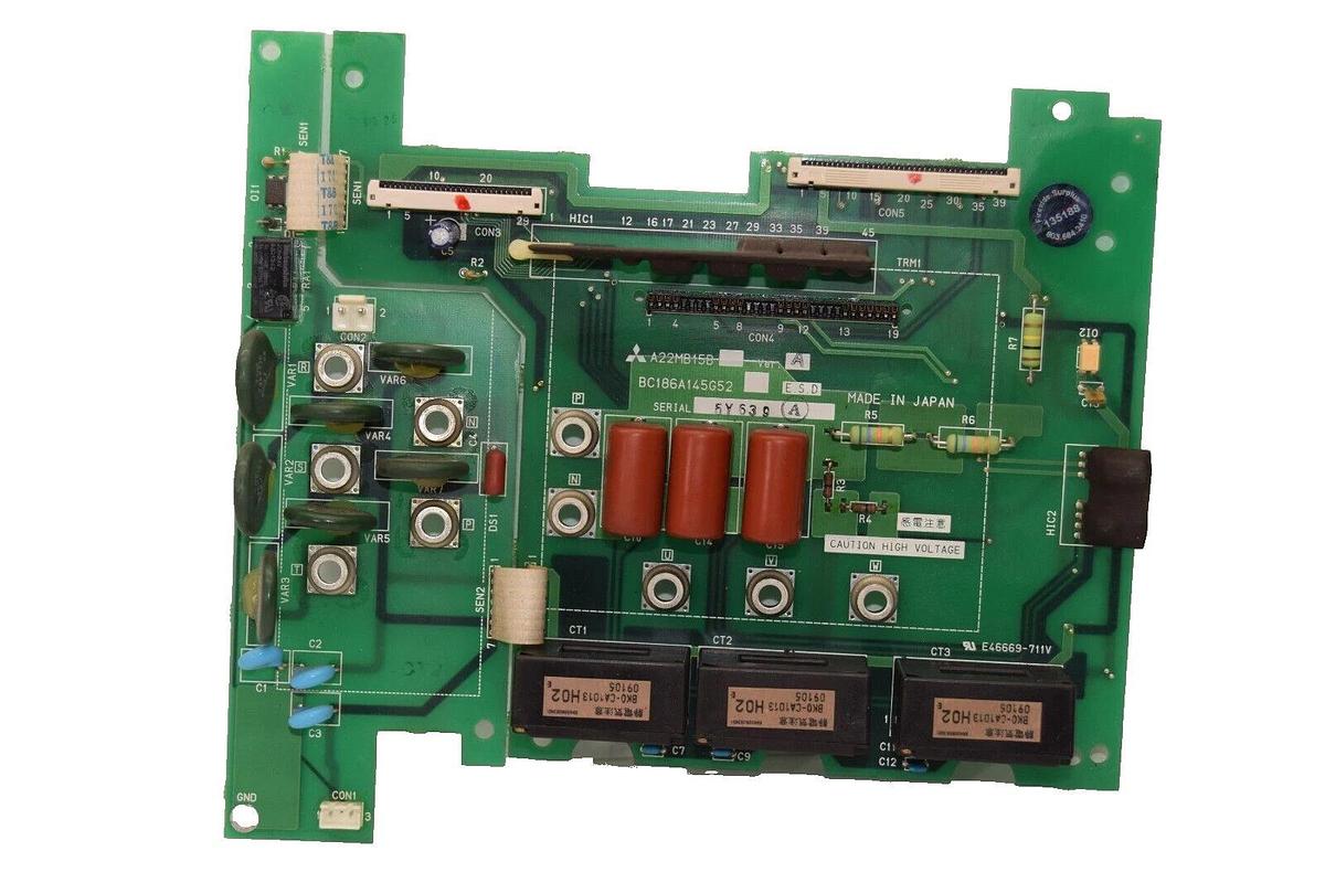 Used MITSUBISHI A22MB15B Ver A , BC186A145G52 Circuit Board Card With BC186A145H02