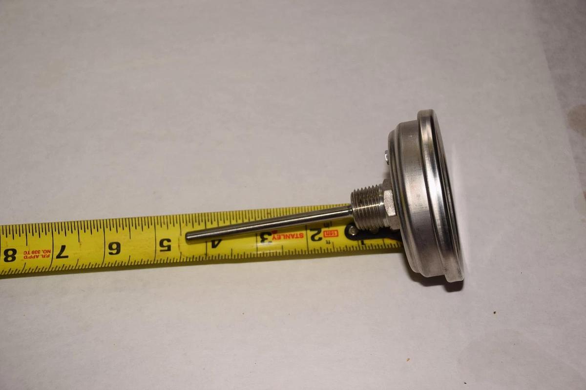 WIKA -40-120F  -40-120 degrees F 3" FACE 3.5" STEM THERMOMETER