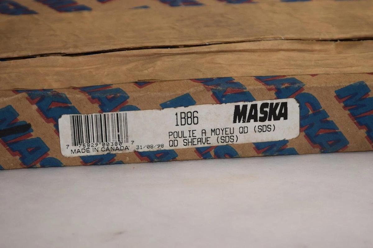 (NEW) MASKA 1B86 QD (SDS) Single Groove Pulley