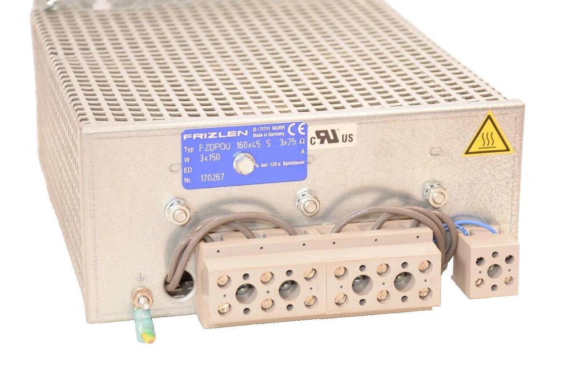 Used FRIZLEN FZDPQU , 160x45 S , 3x25Ω , 3x150 Resistor Bank