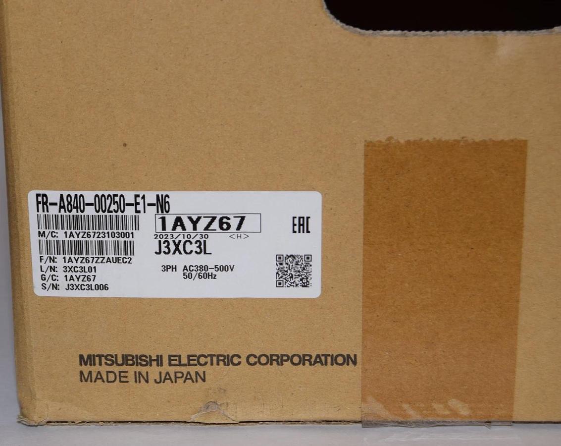 Mitsubishi Inverter A800-E FR-A840-00250-E1-N6 FRA84000250E1N6 3ph 380-500v *NIB