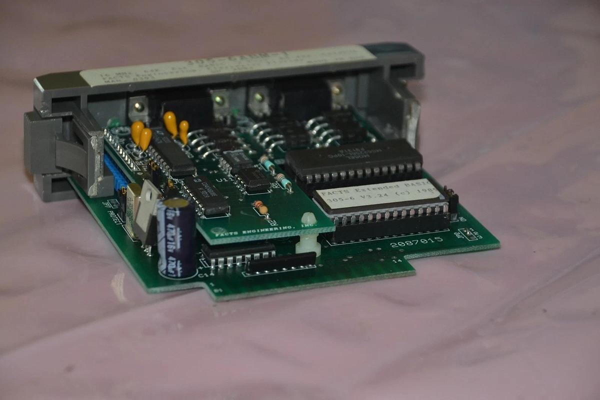 Used FACTS ENGINEERING PLC CARD 305-6ABM-1 ASCII/BASIC EXTENDED MODULE