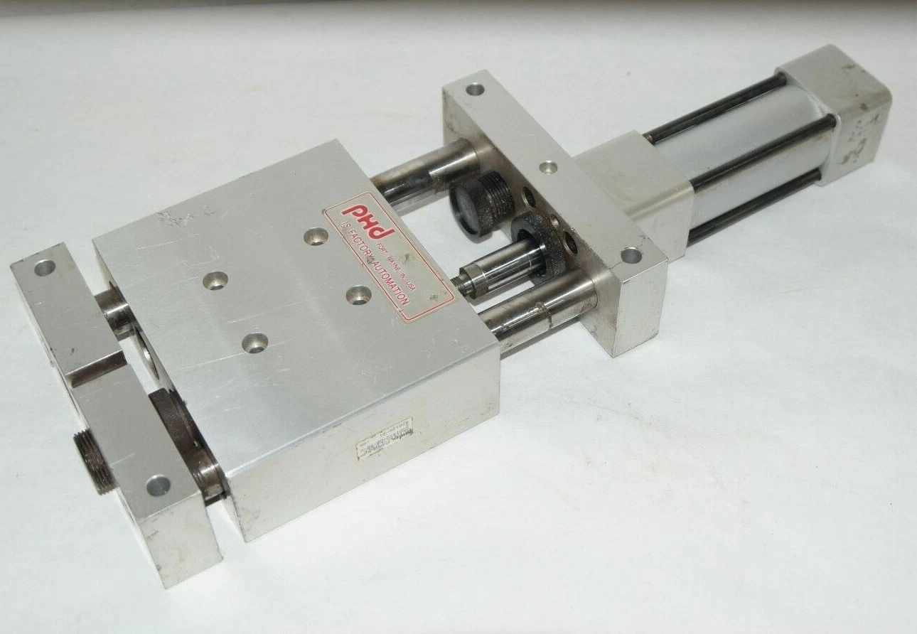 Used PHD SGD14X2-DB-BB-GY SGD14X2-DB-BB-GY-H4 Pneumatic Slide & Cylinder