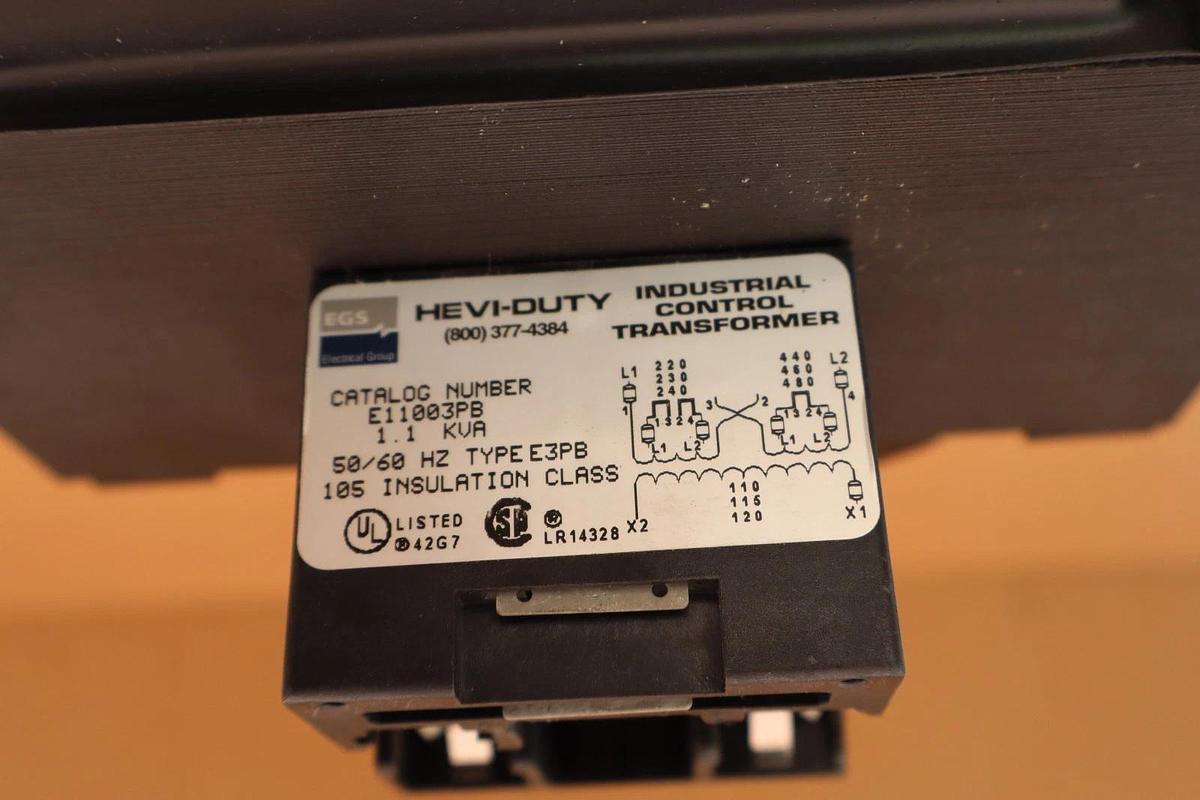 EGS Hevi-Duty Industrial Control Transformer E11003PB 1.1kva E3PB (New, dmg)