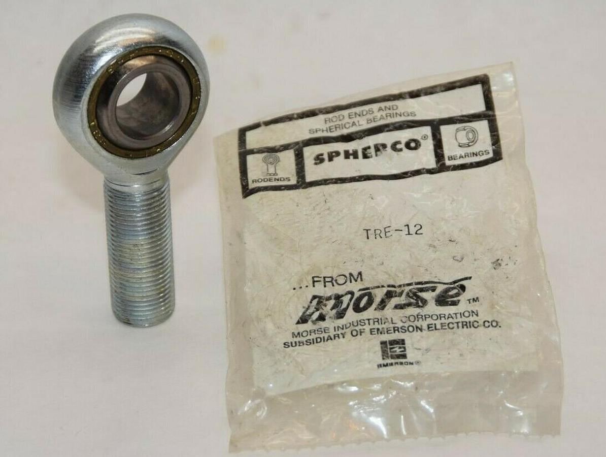 (NEW) MORSE TRE-12 TRE12 3/4" Bore Male 3/4-16 Threaded Right Hand Rod