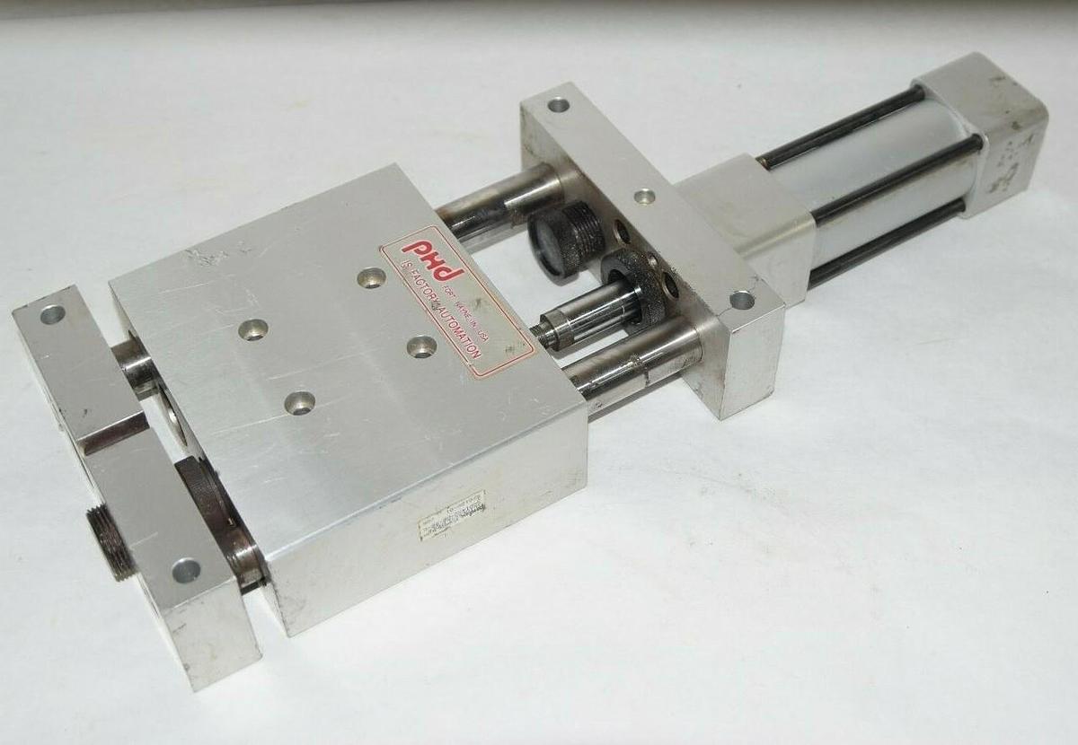 Used PHD SGD14X2-DB-BB-GY SGD14X2-DB-BB-GY-H4 Pneumatic Slide & Cylinder