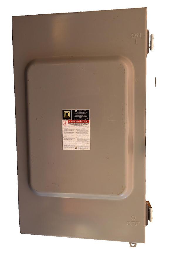 Square D 200A Safety Switch Fusible Enclosure Disconnect H364NAWK 3P 4W