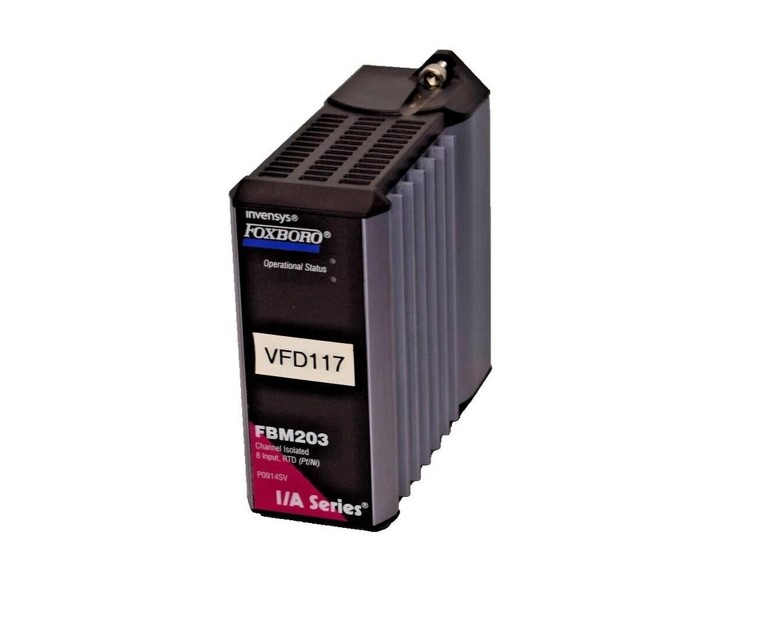 Used FOXBORO INVENSYS I/A Series Channel Isolated 8 Input RTD (Pt/Ni) FBM203 P0914SV