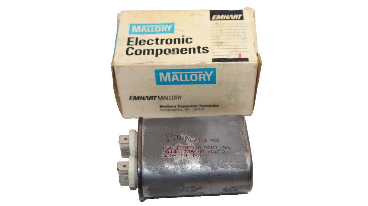 Mallory OPN440A , OPN440 4uF 440V 60Hz Capacitor