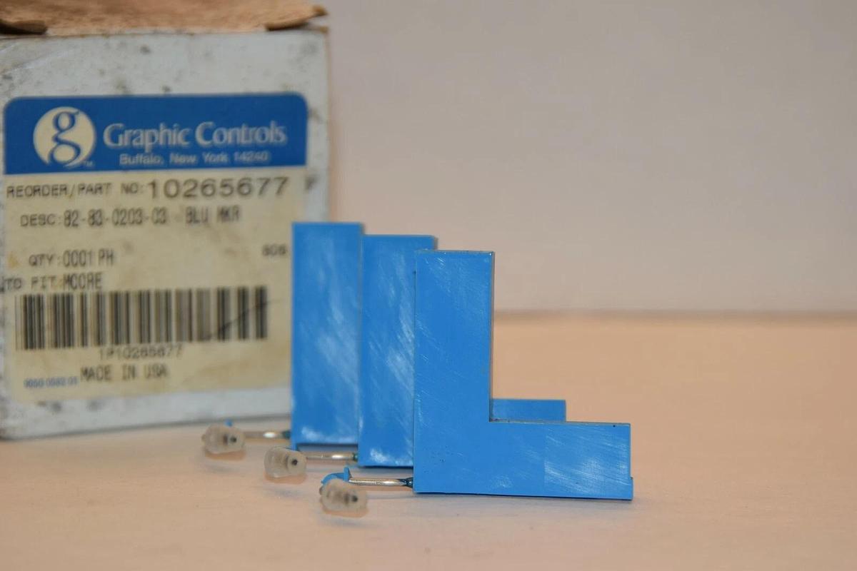 NEW (BOX OF 3) GRAPHIC CONTROLS 10265677 BLUE MARKER