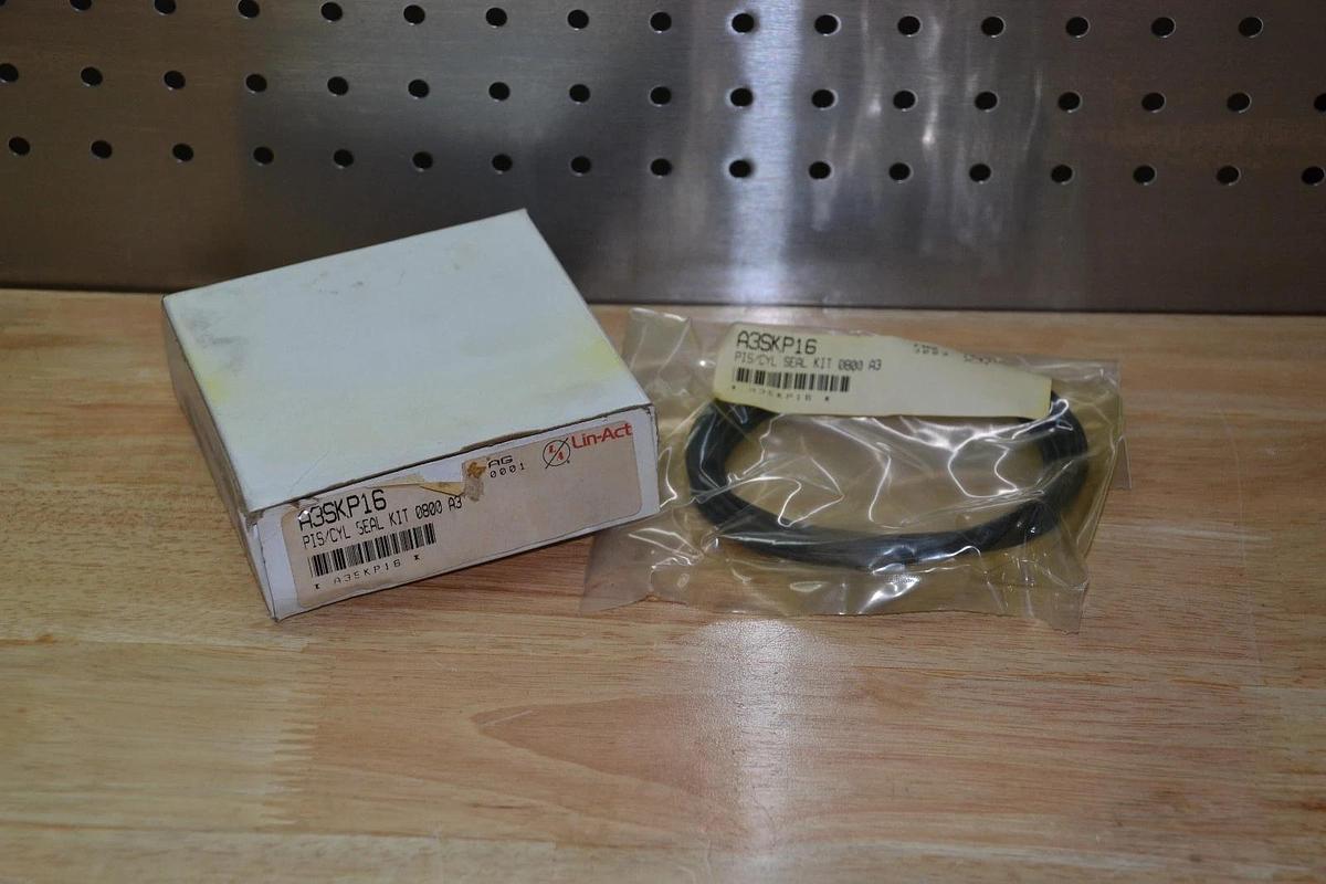 Used Lin-Act A3SKP16 Piston Cylinder Seal Kit Rebuild Kit