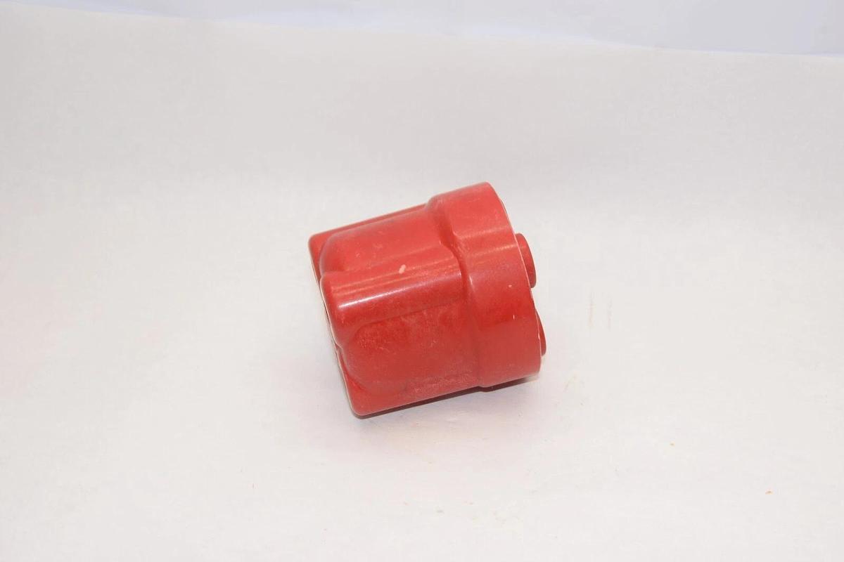 (NEW) Indicator Standoff Fuse Red Poly Isolator 3/8"x16