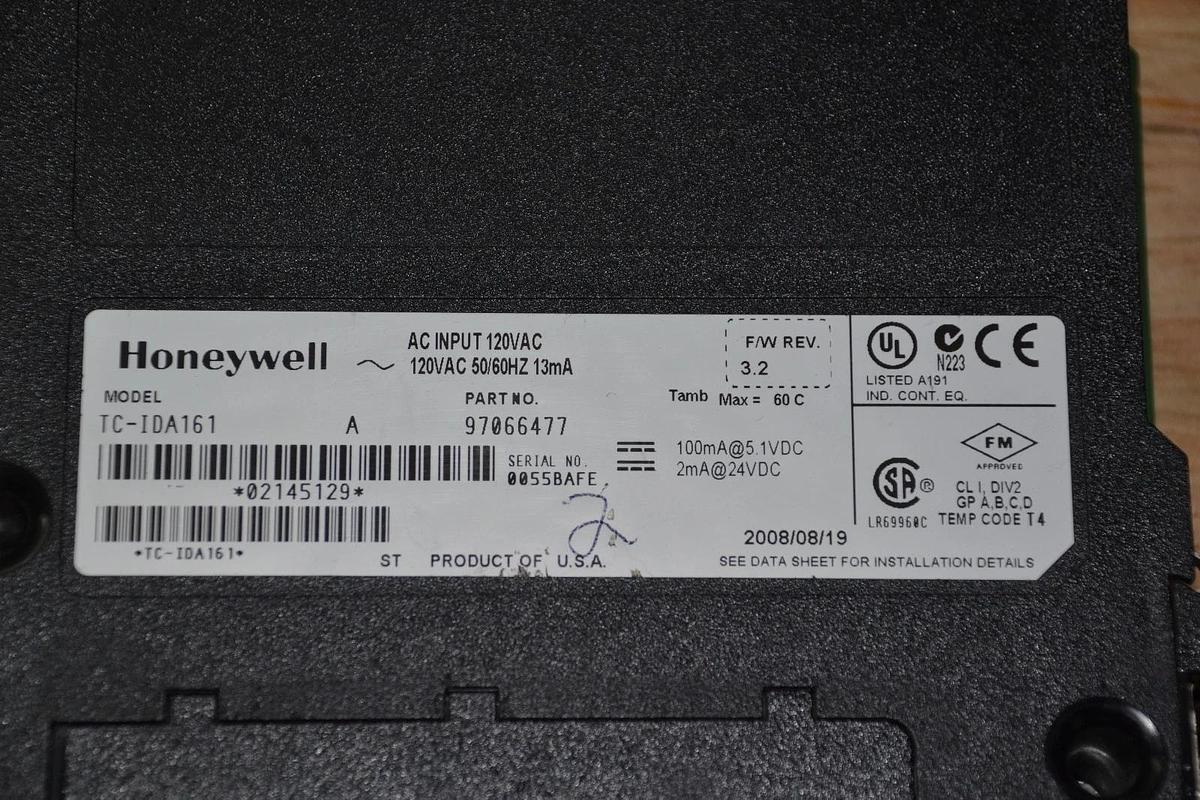 Used HONEYWELL TC-IDA161 A  AC INPUT 120VAC PLC  97066477