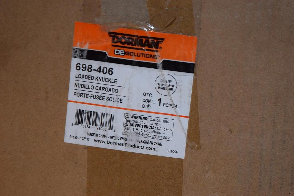 (NEW) DORMAN 698-406 Right Loaded Knuckle *Knuckle & Nut Only*