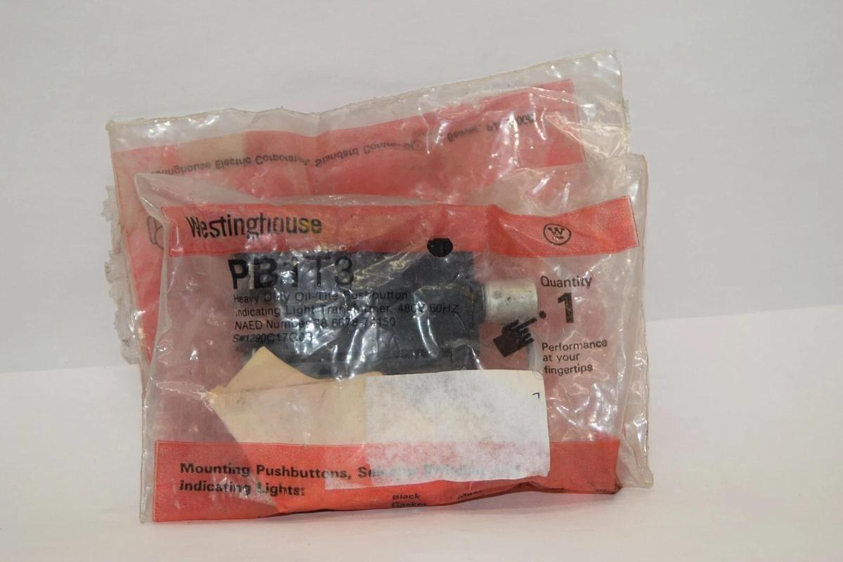 (NEW) WESTINGHOUSE PB1T3 Heavy Duty Oil-Tite Pushbutton