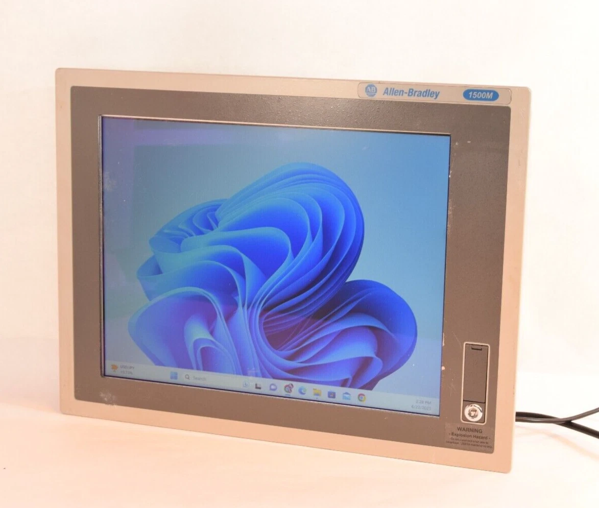 Used Allen Bradley Monitor Display Screen 6186M-15PN 6186M15PN 1500m Ser. G