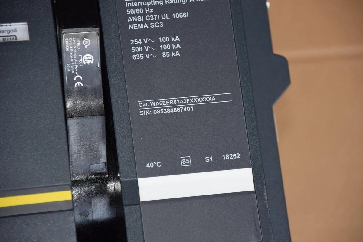 Square D Masterpact NW16H3 WA6EER63AFXXXXXXA 1600A 1600 Amp *NEW, DMG TAKE OUT*