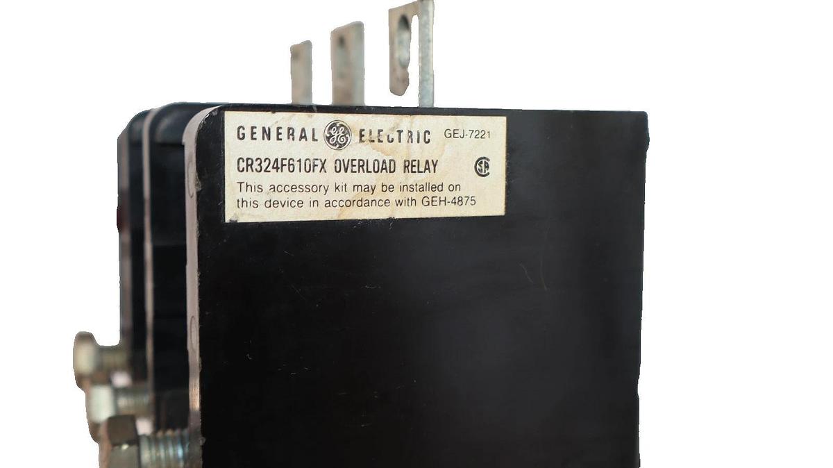 Used GE General Electric Overload Relay CR324F610FX 3P