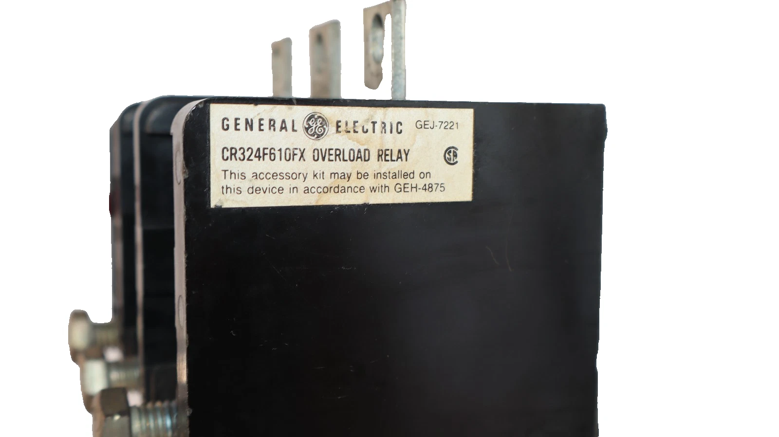 Used GE General Electric Overload Relay CR324F610FX 3P