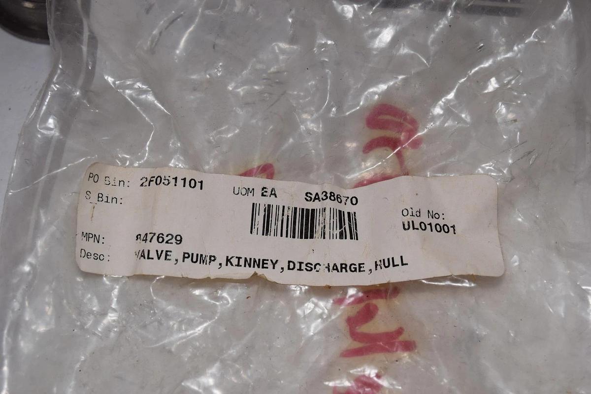 Kinney Tuthill UL01001 , 847629 , SA38670 Discharge Valve Pump Assembly