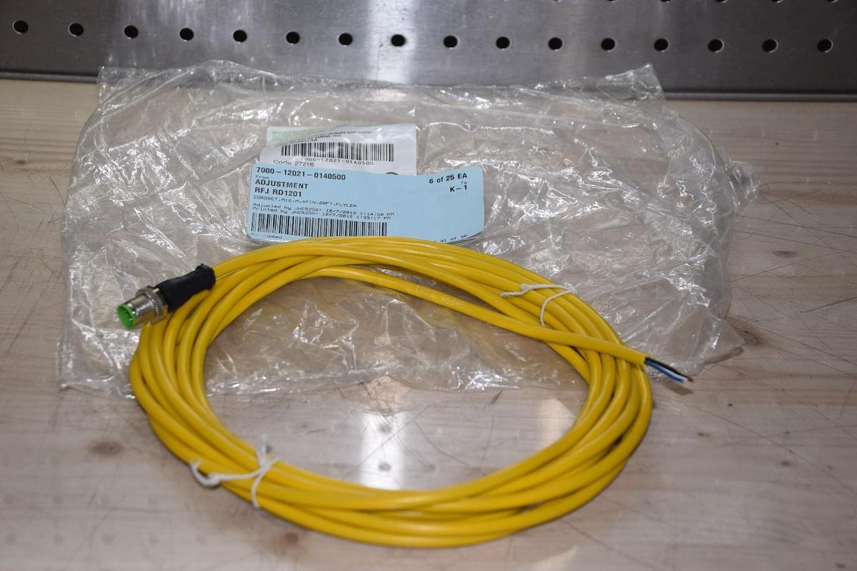 MURR ELEKTRONIK 7000-12021-0140500 M12 MALE CONNECTOR CABLE NEW