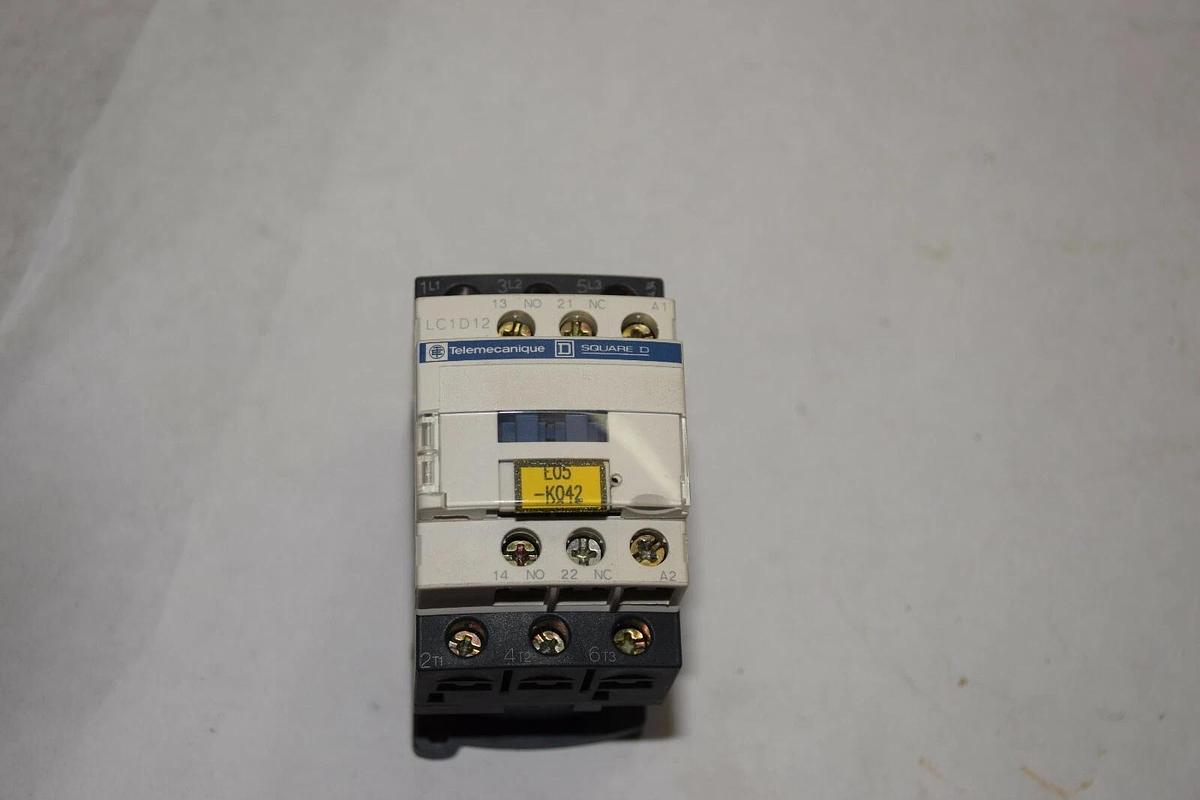 Used SQUARE D / TELEMECANIQUE LC1D12 E05-K042 25A 600V 6kV CONTACTOR