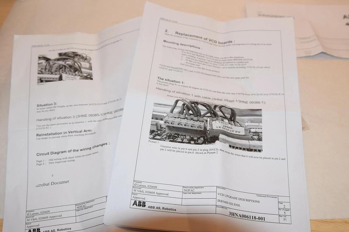 ABB VCD-02  3HNA006565-001 VCD upgrade 13270591 3HA003882-001/02 977589 13220051
