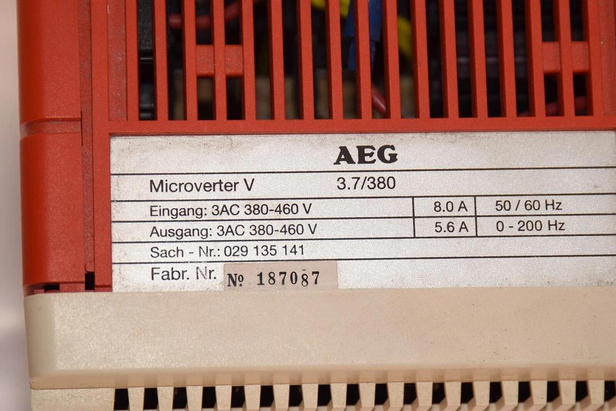 Used AEG 3.7/380 380-460V 8A 50/60Hz Microverter V