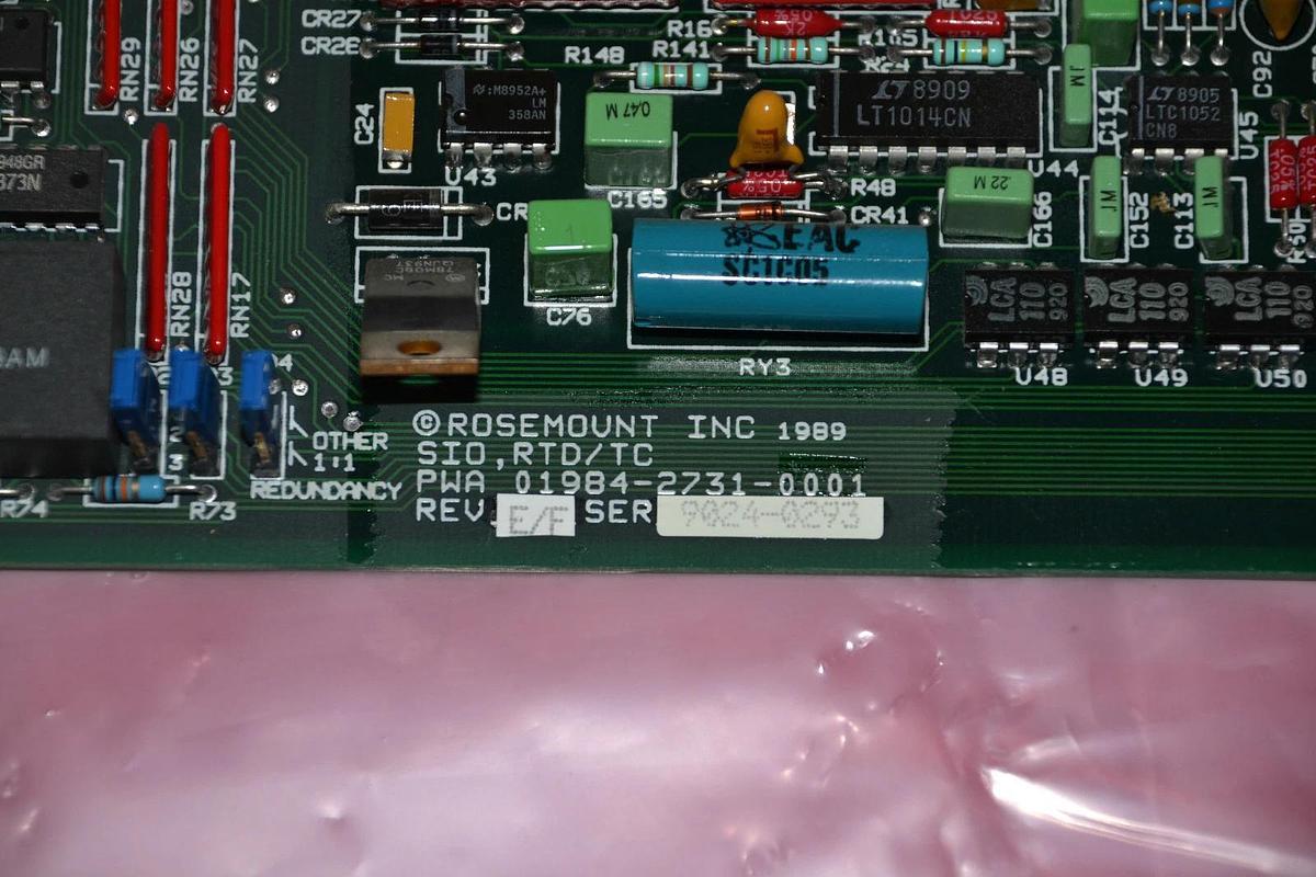 Used FISHER ROSEMOUNT CIRCUIT BOARD PWA 01984-2731-0001 01984 2731 REV.E/F