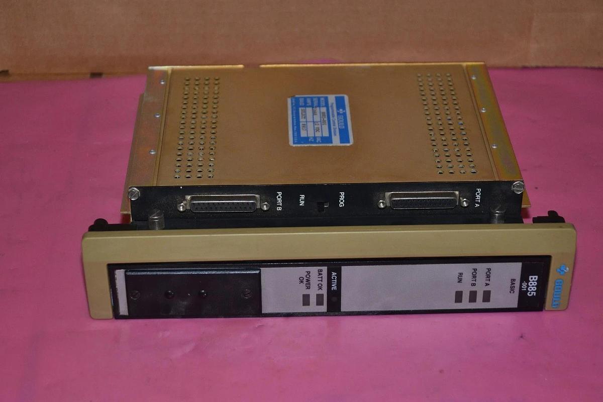 Used GOULD COMMUNICATION MODULE BASIC AS-B885-001 B885 001 B885001 12 VDC  B885-001