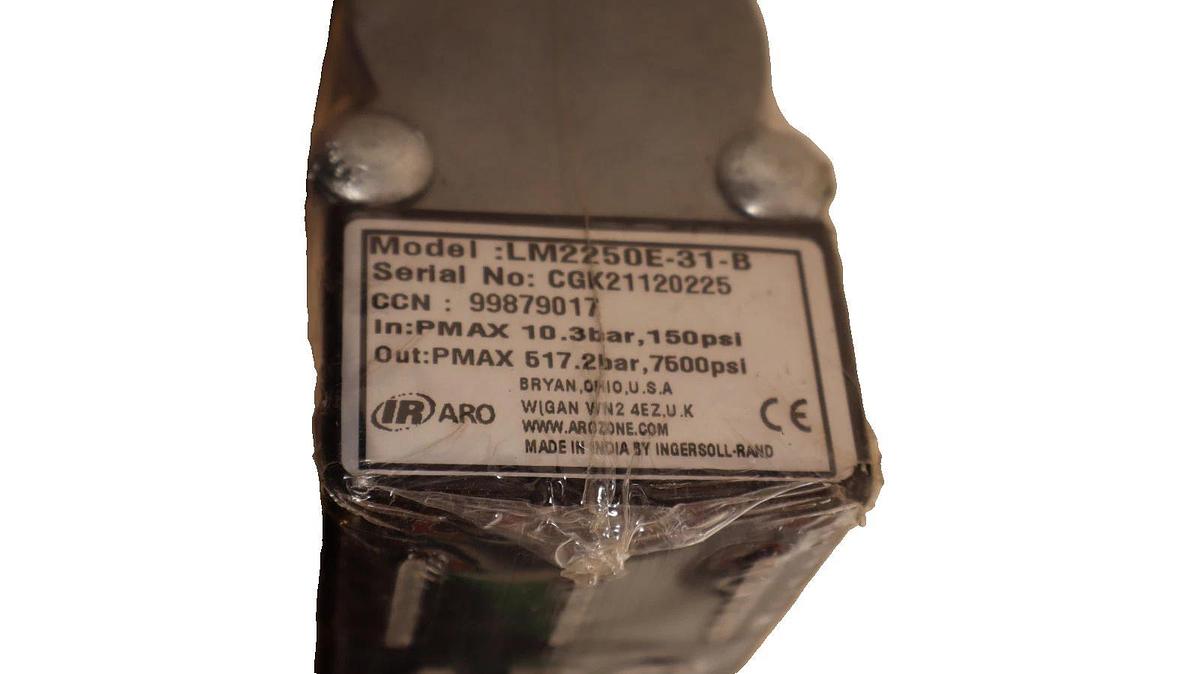 ARO Grease Pump LM2250E-31-B In: 10.3 bar 1500psi Out: 517.2 bar 7500psi (NEW)