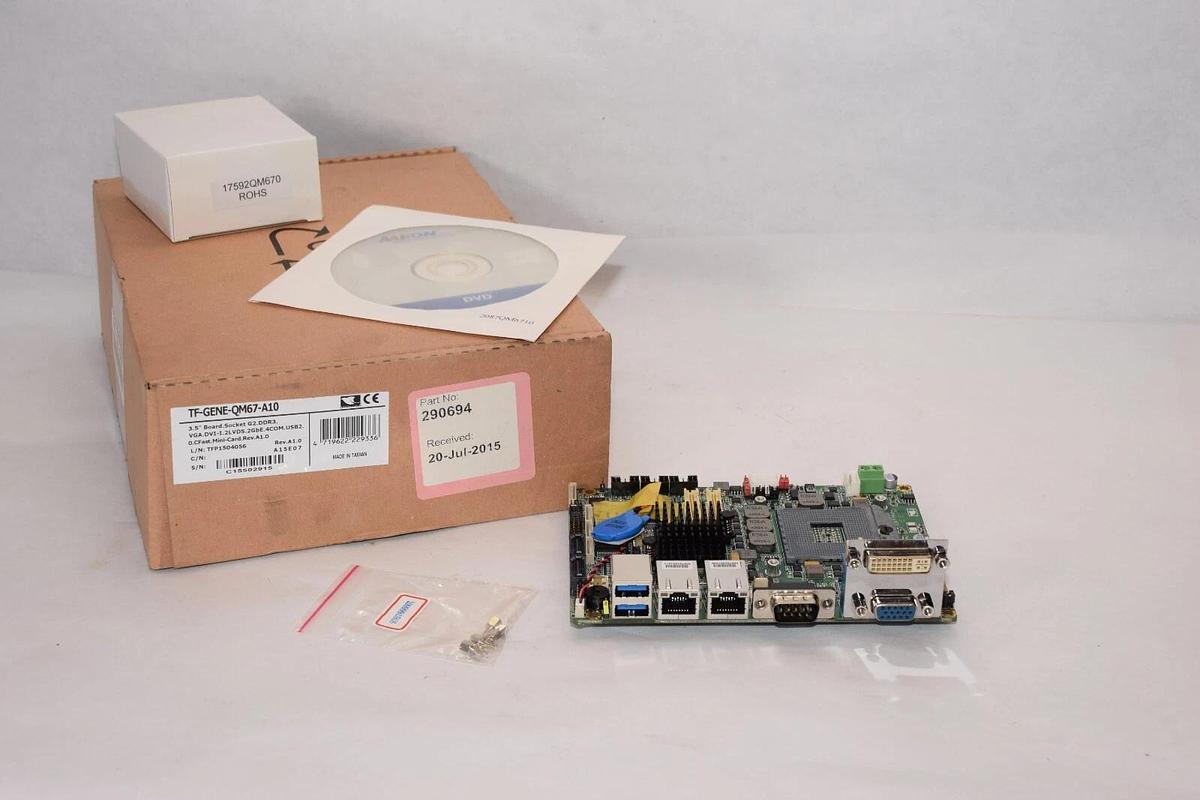 (NEW) AAEON TF-GENE-QM67-A10 , 290694 3.5" Board Socket G2.DDR3